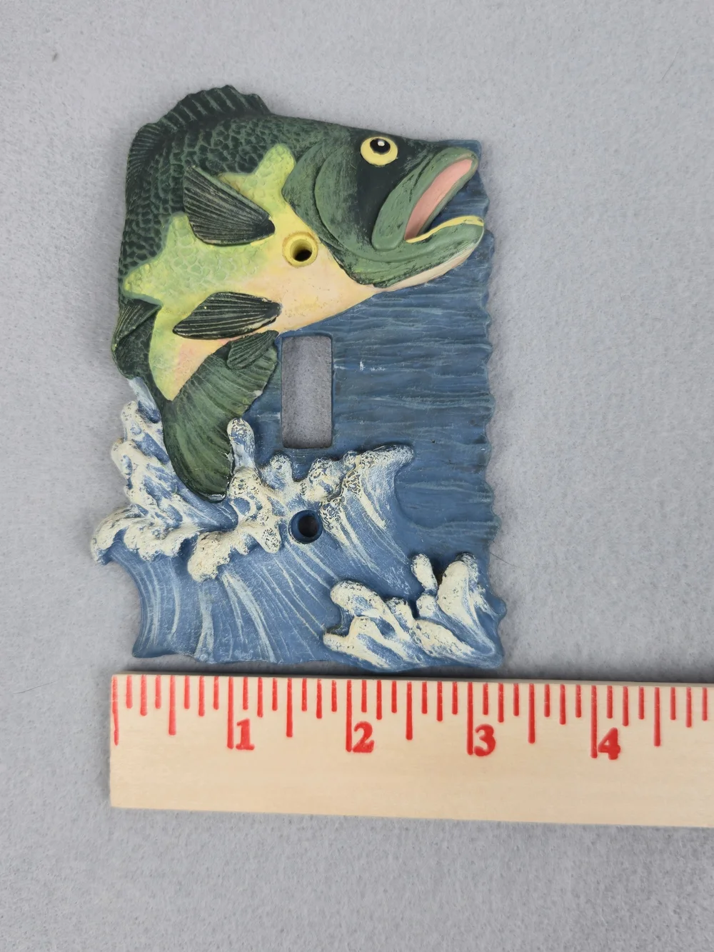 Figi Graphics 3D Largemouth Bass Light Switch Plate